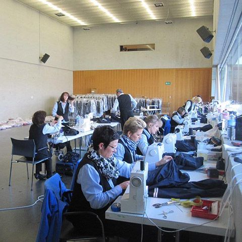 Schifffahrt, IP Textilien vor Ort